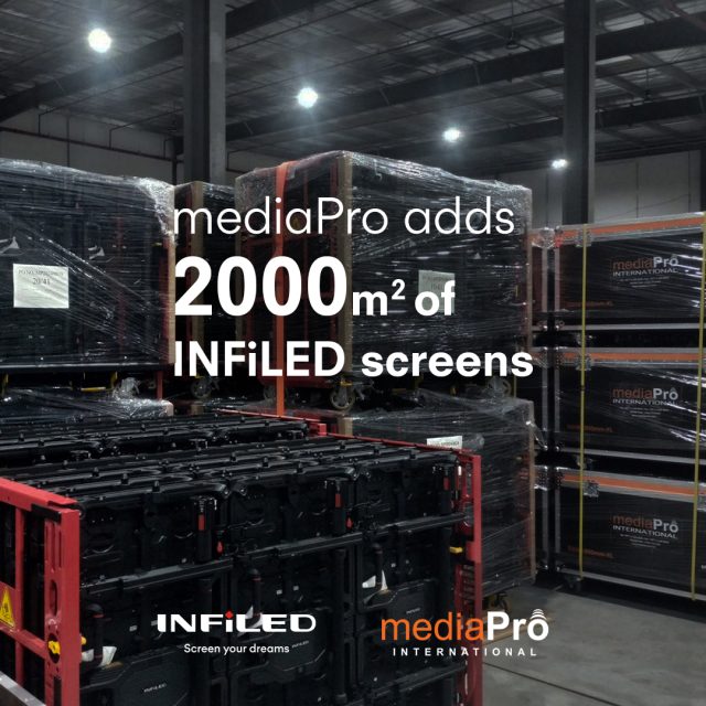 MediaPro adds 2000sqm of LED screens to growing INFiLED fleet