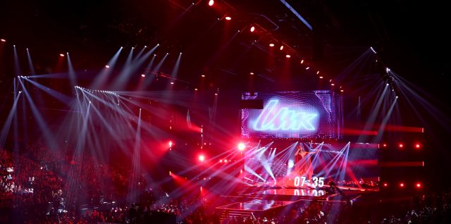 Moving light beams on the UMK2026 stage in Finland with INFiLED ARmk2 and AMT Series screens